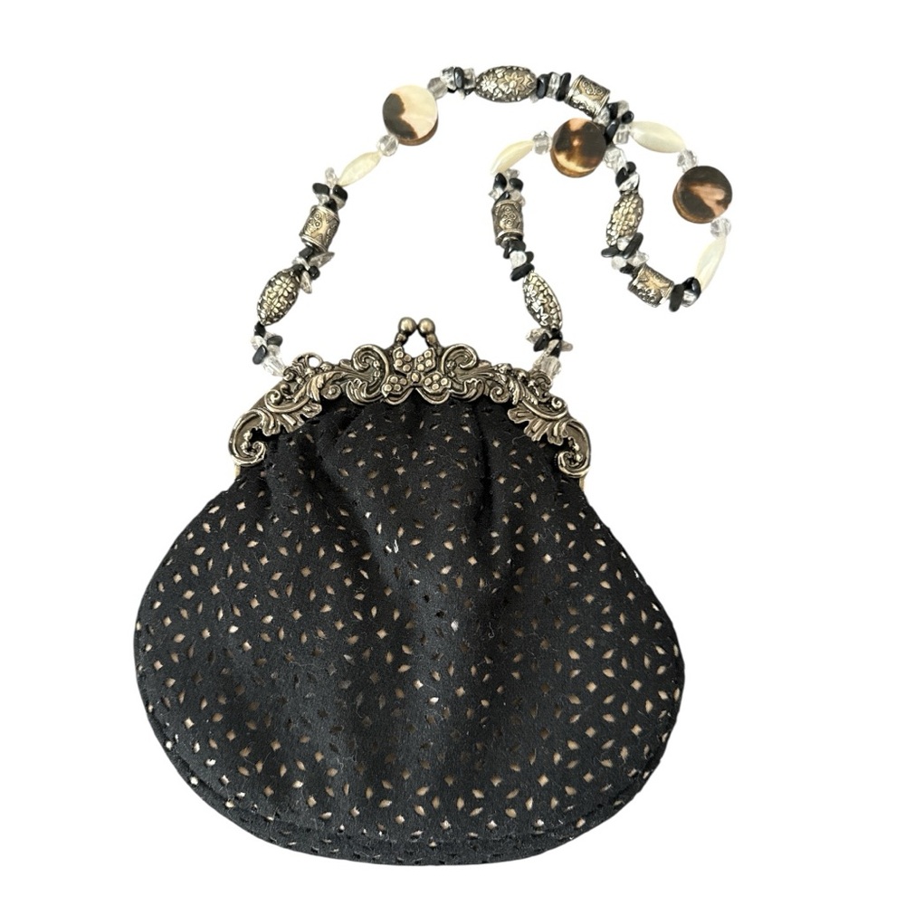 Mary Frances Vintage Black Evening Bag Clutch - Picture 2 of 6